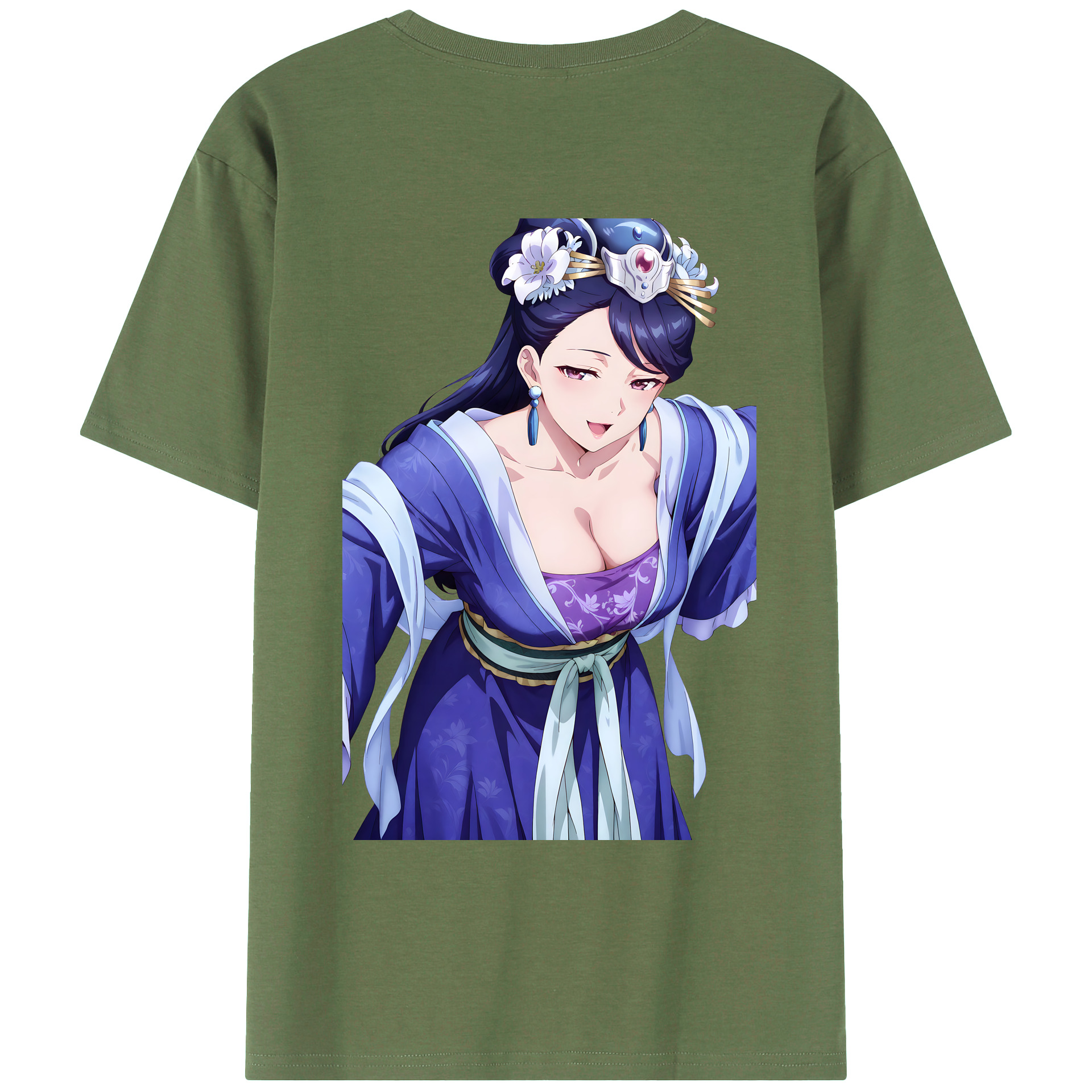 （画像用） 薬屋のひとりごと The Apothecary Diaries 綿100％ メンズ半袖Tシャツ（バックプリント） 通気性